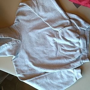 Boys grey hoodie. Size M 7 / 8 grey sweatshirt by Gildan